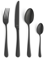 Amefa Besteckset Manille Vintage Schwarz 16-teilig - modernes Chromstahl-2
