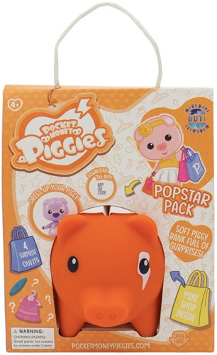 Boti Spardose Spielzeug Pocket Money Piggies Pop Star Pack Schwein