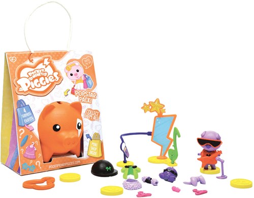 Boti Spardose Spielzeug Pocket Money Piggies Pop Star Pack Schwein-3