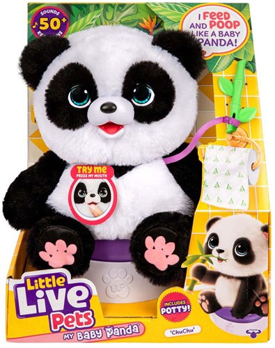 Moose Toys interaktiver Panda My Baby Chuchu Plüschtier Spielzeug
