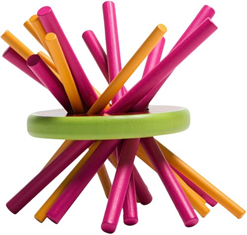BS Toys Mikado Holzspiel Melone - Geschicklichkeitsspiel für Kinder-2