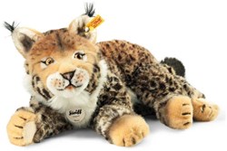 Steiff Plüsch Luchs Kuscheltier Mizzy - 35 cm beige Spielzeug