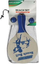 Alert Beachball Set Deluxe Holz - buntes Outdoor-Spielzeug Strand