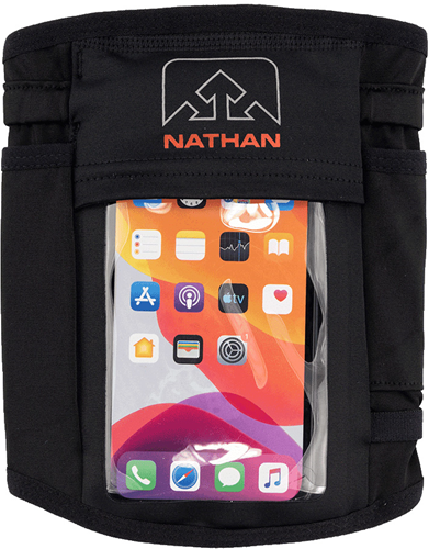 Nathan Smartphone Armband VISTA - Laufen - Schwarz L/XL - Sportzubehör