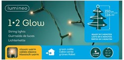Lumineo LED Weihnachtsbeleuchtung 1-2-glow 150cm warmweiß Baumlichter
