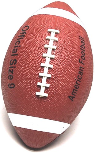HOT Sports + Toys American Football rubber Bruin/wit Mt.9