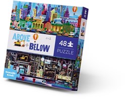 Crocodile Creek Puzzle Stadt 48 Teile Lernspielzeug aus Karton