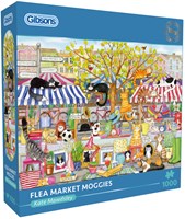 Gibsons Puzzle Flohmarkt Moggies 1000 Teile Katzen Tiere