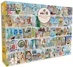 Gibsons Puzzle Sights & Sounds of Europe - 1000 Teile - Lernspiel