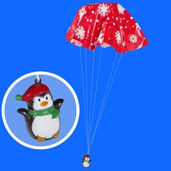 Tobar Spielzeug Pinguin mit Fallschirm - Fallschirmspiel für Kinder