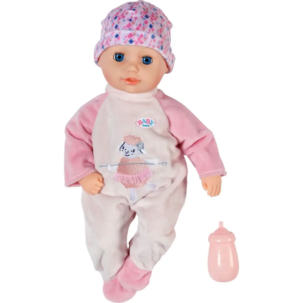 BABY born Babypuppe Anna Rosé 36cm weicher Körper rosa Fläschchen