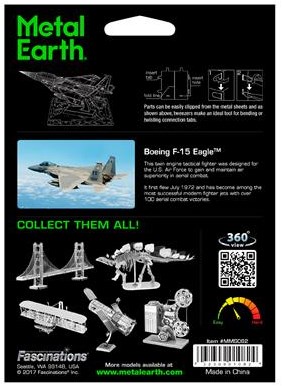 Eureka Modellbau 3D Puzzle F-15 Eagle Metall Bausatz-3