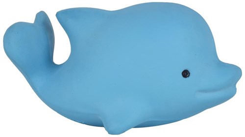 Tikiri Badespielzeug Delfin Naturkautschuk mit Glöckchen 6cm-2
