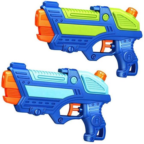 HOT Sports + Toys Wasserpistole blau 23cm Wasserpistole Spielzeug Planet Happy AT