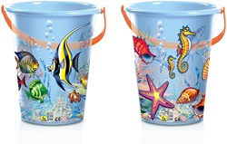 HOT Sports + Toys Angelspiel Eimer transparent 23x22x13cm