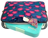 Yumbox isolierende Lunch-Sleeve mit Griffen - Lotus Blumen Design-3