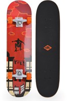 Schildkröt Skateboard 31 Zoll Kicker rot - Anfänger Skateboard Funwheels