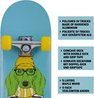 Schildkröt Skateboard Anfänger grün 31 Zoll Double Kick Grip-2