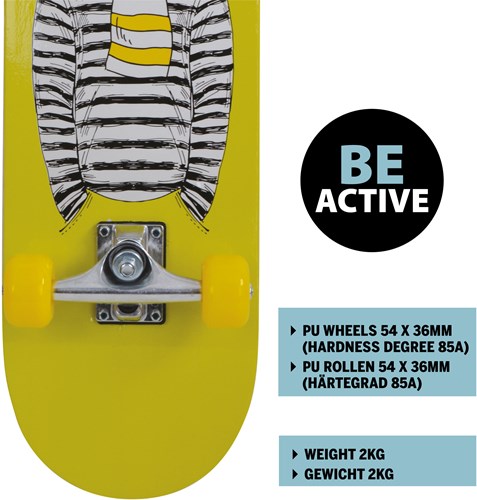 Schildkröt Skateboard Anfänger grün 31 Zoll Double Kick Grip-3