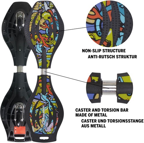 Schildkröt waveboard graffiti Good Vibes - Funsport Spielzeug-2