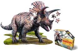 MAD CAPP Puzzle Triceratops Dinosaurier Karton 100 Teile Braun