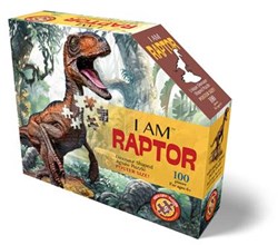 MAD CAPP Dinosaurier Raptor Puzzle 100 Teile Karton