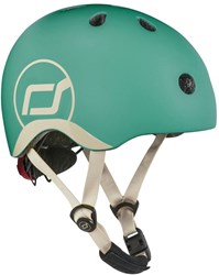 Scoot & Ride Kinderhelm Fahrradhelm XS 45-51 cm LED Forest verstellbar
