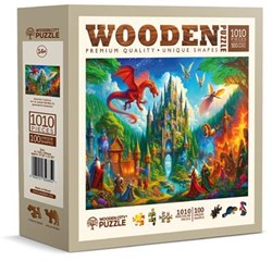 Wooden.City Holzpuzzle Fantasy Castle 1000 Teile bunt für Erwachsene