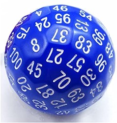 Foam Brain Games Würfel 45mm D100 blau Lernspielzeug