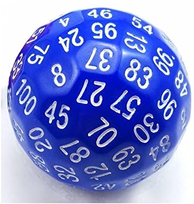 Foam Brain Games Würfel 45mm D100 blau Lernspielzeug