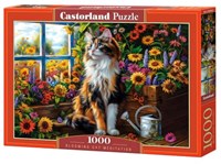 Castorland Meditation mit Katze und Blumen - 1000 Teile