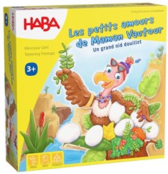 Haba Brettspiel Mama Geier - kooperatives Kinderspiel Nest bauen Holz
