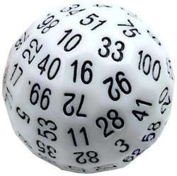 Foam Brain Games Würfel 45mm D100 weiß - Lernspielzeug