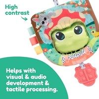 Lamaze interaktives Babybuch Finlee der Frosch mit sensorischen Aktivitäten-2