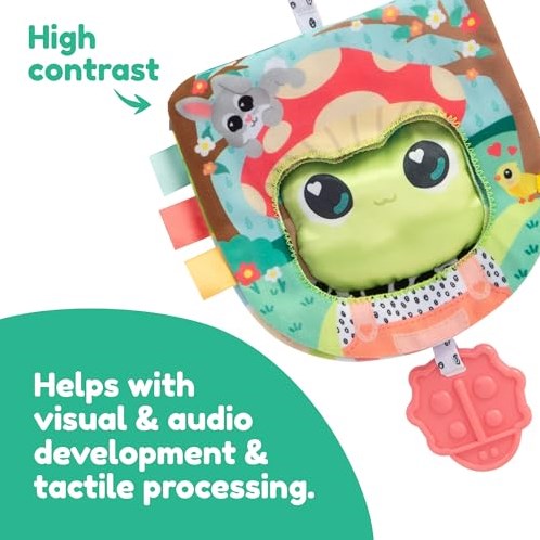 Lamaze interaktives Babybuch Finlee der Frosch mit sensorischen Aktivitäten-2