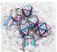 Foam Brain Games Metall-Würfelset Transgender Pride Flagge - RPG Würfel-3