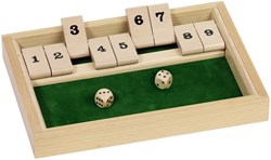 Goki Holz Würfelspiel Shut the Box Lernspiel Gesellschaftsspiel