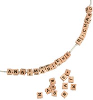 Goki Holz Buchstabenwürfel Alphabet Perlen Set 300 Stück Lernspielzeug-2