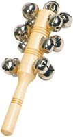 Goki Holz Musikinstrument Schellenstab mit 13 Glocken - Musikspielzeug-2