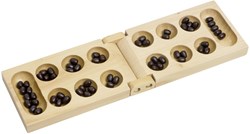 Goki Holz Kalaha Spiel - Strategiespiel im klappbaren Format