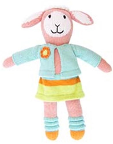 Global Affairs Kuscheltier Schaf gestrickt Dolly 36 cm Fair Trade Baumwolle