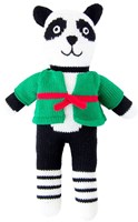 Global Affairs Kuscheltier gestrickter Panda Fu 36 cm Spielzeug