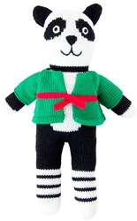 Global Affairs Kuscheltier gestrickter Panda Fu 36 cm Spielzeug