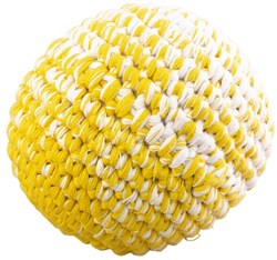 Global Affairs gehäkelte Kugel Ockergelb 12 cm - Spielzeug Set 3 Stück