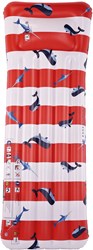 Swim Essentials Luxus Luftmatratze - Rot Weiß Wal Wal-Motiv Pool Zubehör