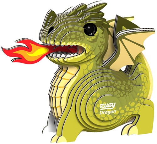 Eugy 3D Puzzle - Drache Karton umweltfreundliches Spielzeug