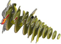 Eugy 3D Puzzle - Drache Karton umweltfreundliches Spielzeug-3