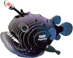 Eugy 3D Puzzle Karton Anglerfisch - nachhaltiges Spielzeug Tiere