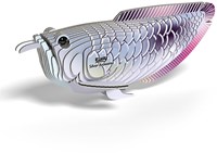 Eugy 3D Puzzle - Silberner Arowana Bastelset aus Karton für Kinder-2