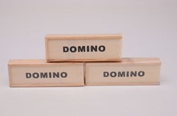 Domino Holzbox klassisches Spielzeug Lernspiel für Kinder
